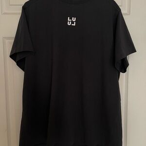 Lululemon Women’s All Yours Organic T-Shirt.  Size XL. Color Black.